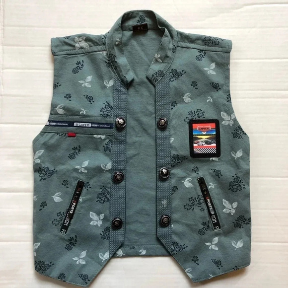 Unique vintage boy vast size 3-5 years old - Picture 1 of 5